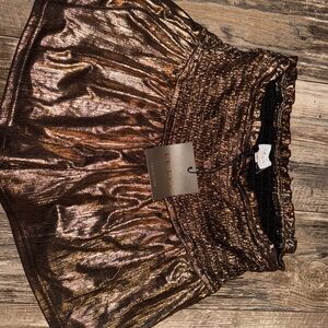 Le Lis Shiny Bronze Shorts